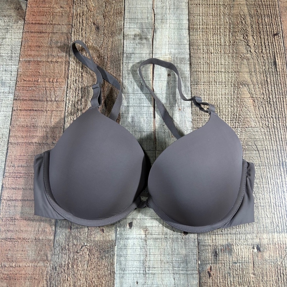 Soma Memorable Push Up Bra 34D Mocha Underwire Padded Adjustable Straps 0716